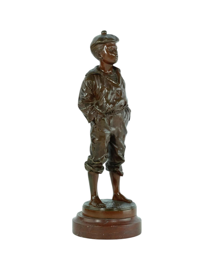 Antique Bronze Sculpture of a Whistling Boy known as 'Mousse Siffleur' by Vlaclav Szczeblewski Bronze Boy Statue Antique Decoration Siffleur