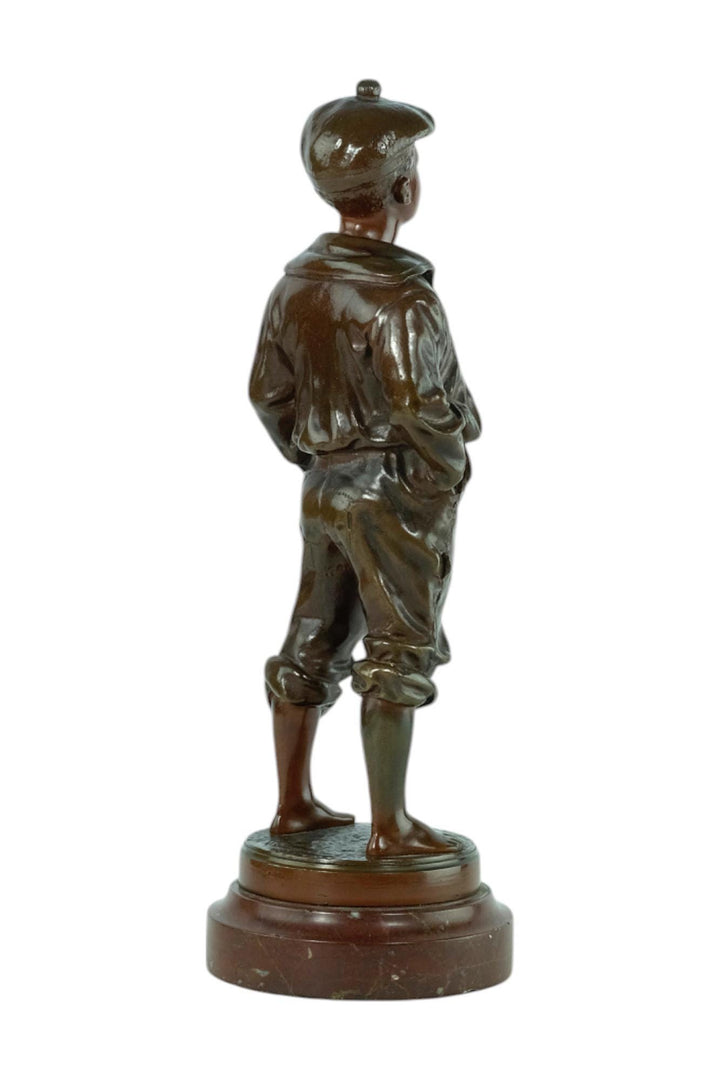 Antique Bronze Sculpture of a Whistling Boy known as 'Mousse Siffleur' by Vlaclav Szczeblewski Bronze Boy Statue Antique Decoration Siffleur