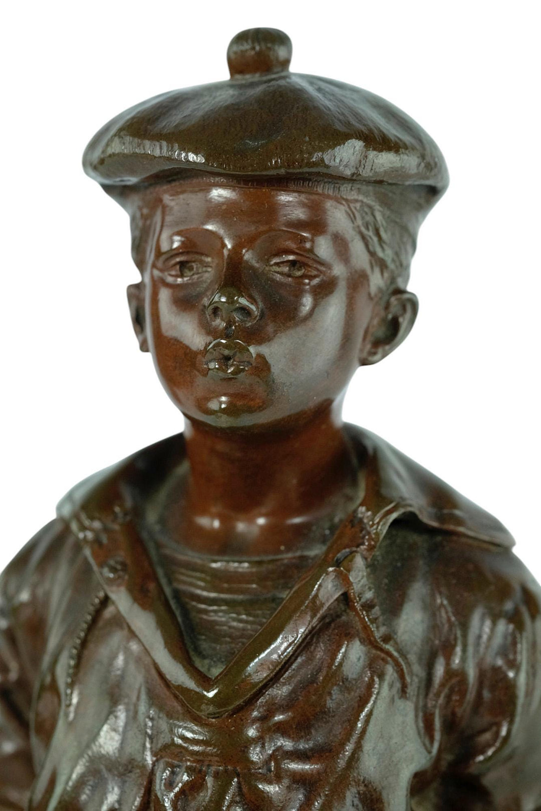 Antique Bronze Sculpture of a Whistling Boy known as 'Mousse Siffleur' by Vlaclav Szczeblewski Bronze Boy Statue Antique Decoration Siffleur