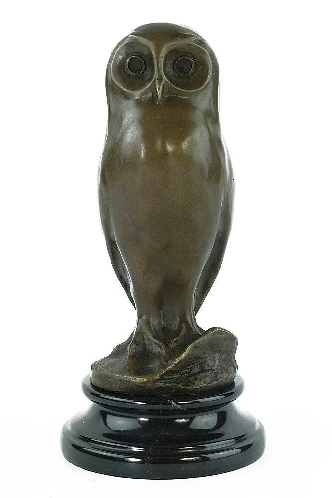 Bronze Owl Sculpture Animal Art Figurine Owl Gift Bronze Owl Statue Owl Art Owl Lovers Gift Owl Figurine Bronze Bird Sculpture