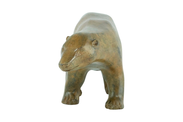 Bronze Polar Bear Sculpture by the Pierre Chenet Foundry Bronze Polar Bear Statue Francois Pompon Style French Animal Art Figurine Art Deco