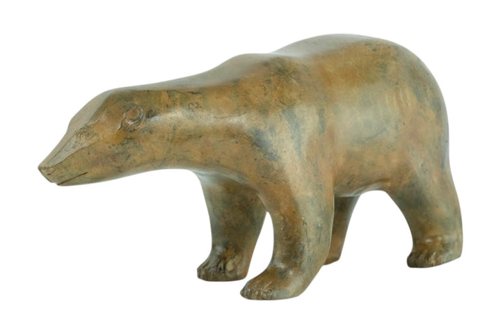 Bronze Polar Bear Sculpture by the Pierre Chenet Foundry Bronze Polar Bear Statue Francois Pompon Style French Animal Art Figurine Art Deco