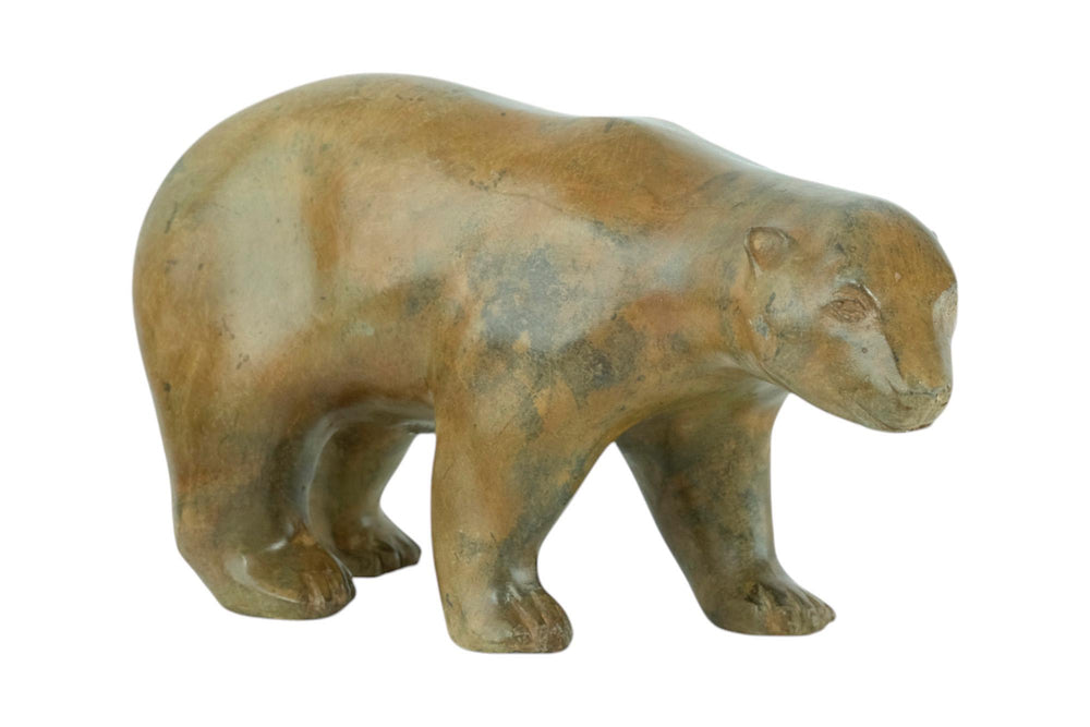 Bronze Polar Bear Sculpture by the Pierre Chenet Foundry Bronze Polar Bear Statue Francois Pompon Style French Animal Art Figurine Art Deco