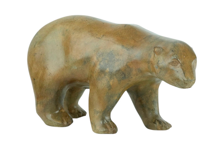 Bronze Polar Bear Sculpture by the Pierre Chenet Foundry Bronze Polar Bear Statue Francois Pompon Style French Animal Art Figurine Art Deco
