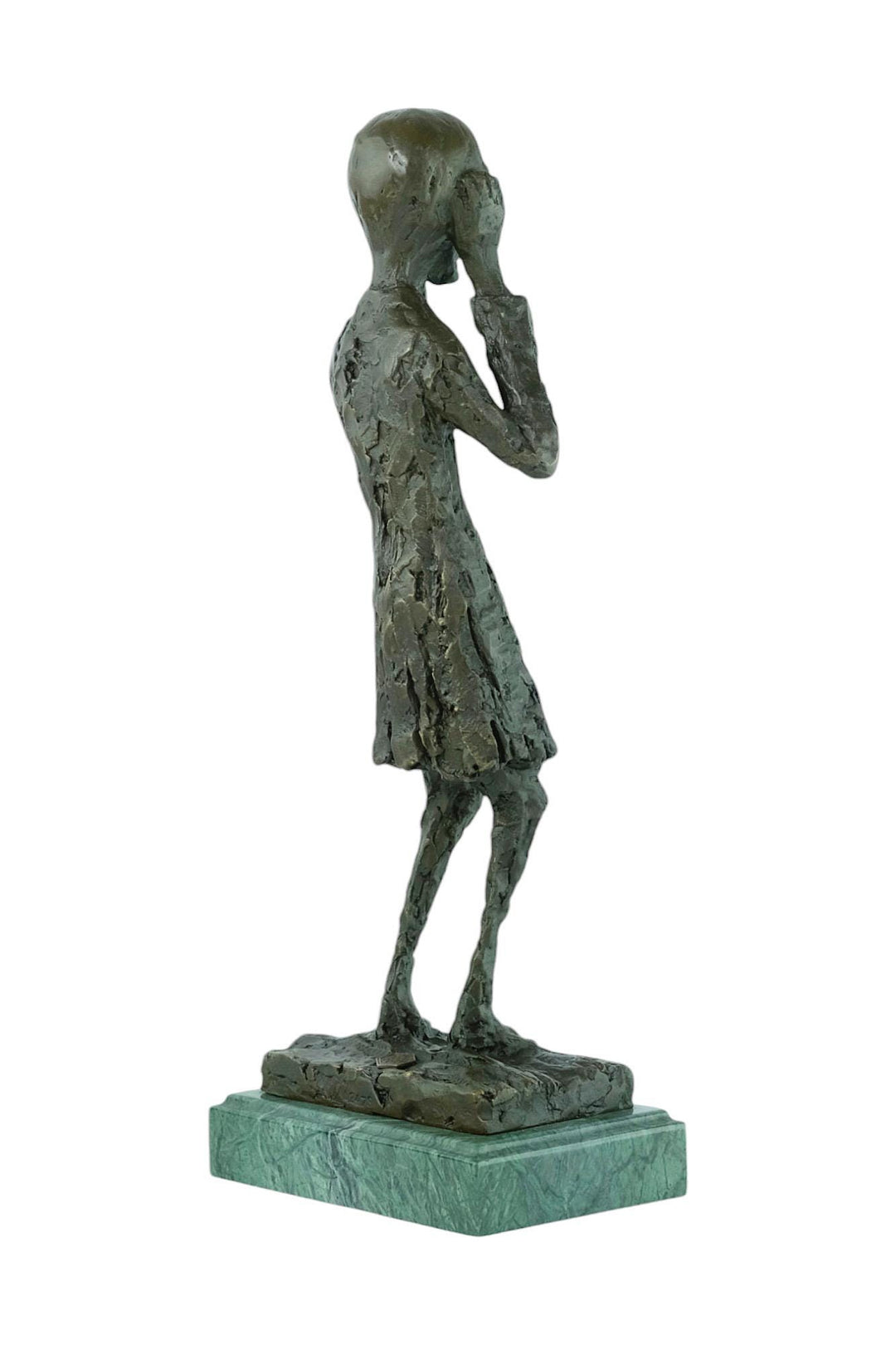 Bronze Sculpture of The Scream Inspired by Edvard Munch Contemporary Art Statue Bronze Edvard Munch Sculpture Modern Art Sculpture Home Deco
