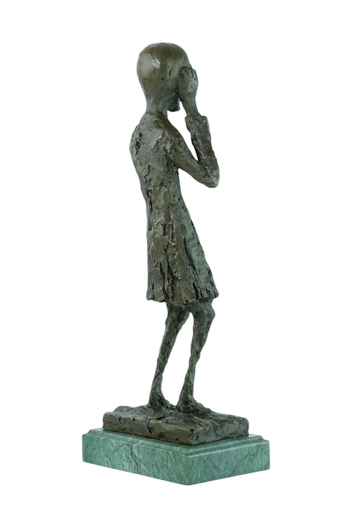 Bronze Sculpture of The Scream Inspired by Edvard Munch Contemporary Art Statue Bronze Edvard Munch Sculpture Modern Art Sculpture Home Deco