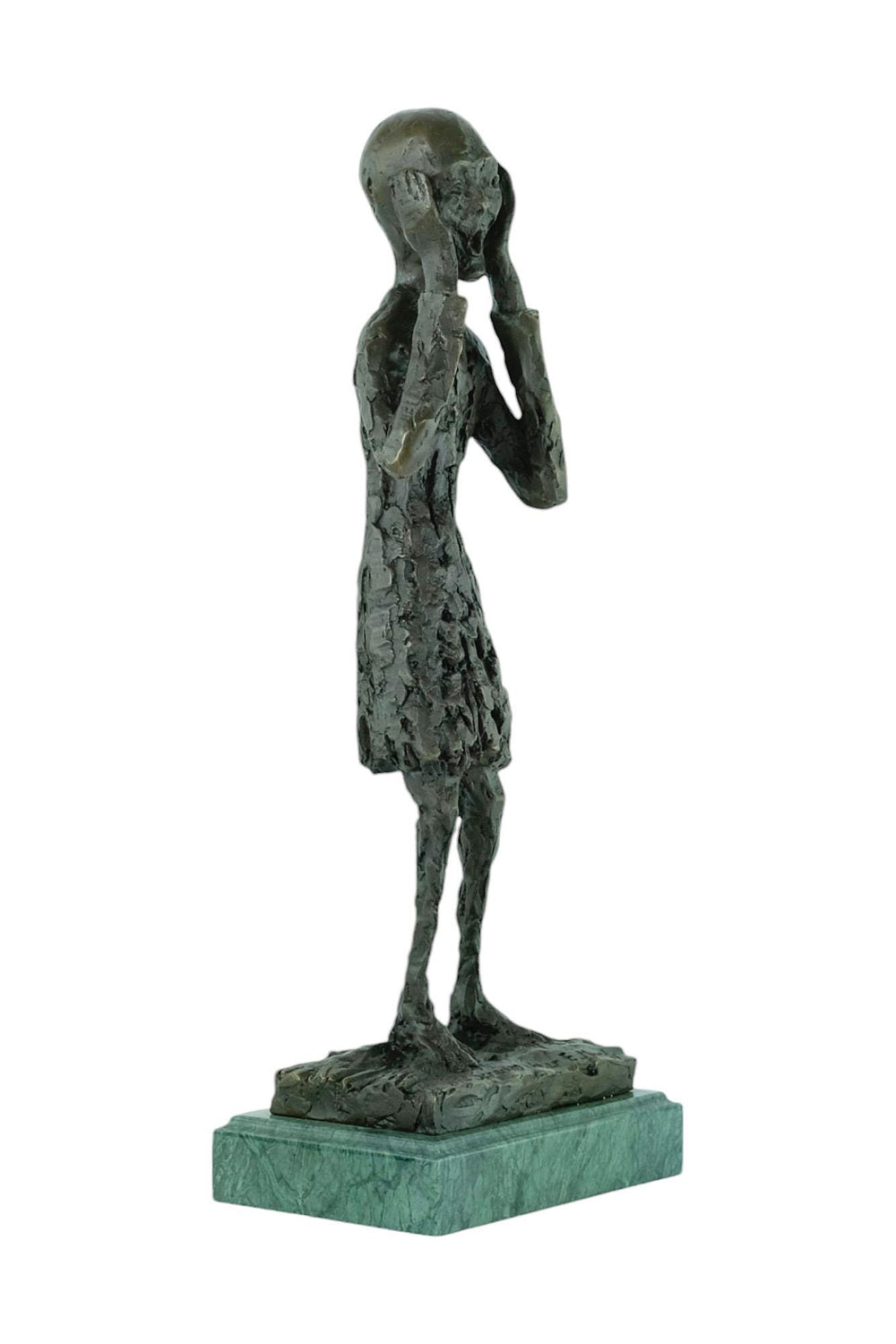 Bronze Sculpture of The Scream Inspired by Edvard Munch Contemporary Art Statue Bronze Edvard Munch Sculpture Modern Art Sculpture Home Deco