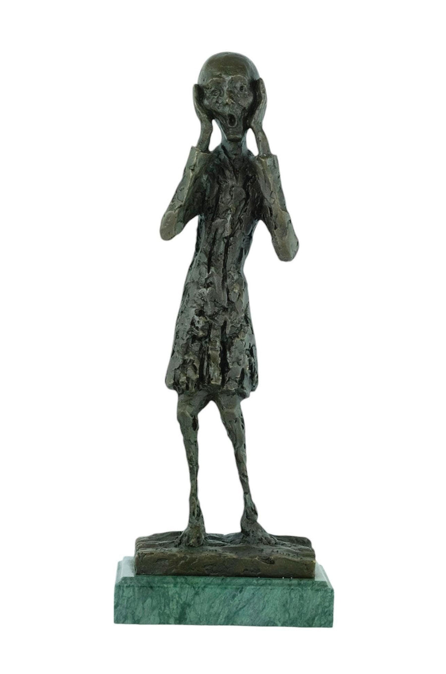 Bronze Sculpture of The Scream Inspired by Edvard Munch Contemporary Art Statue Bronze Edvard Munch Sculpture Modern Art Sculpture Home Deco