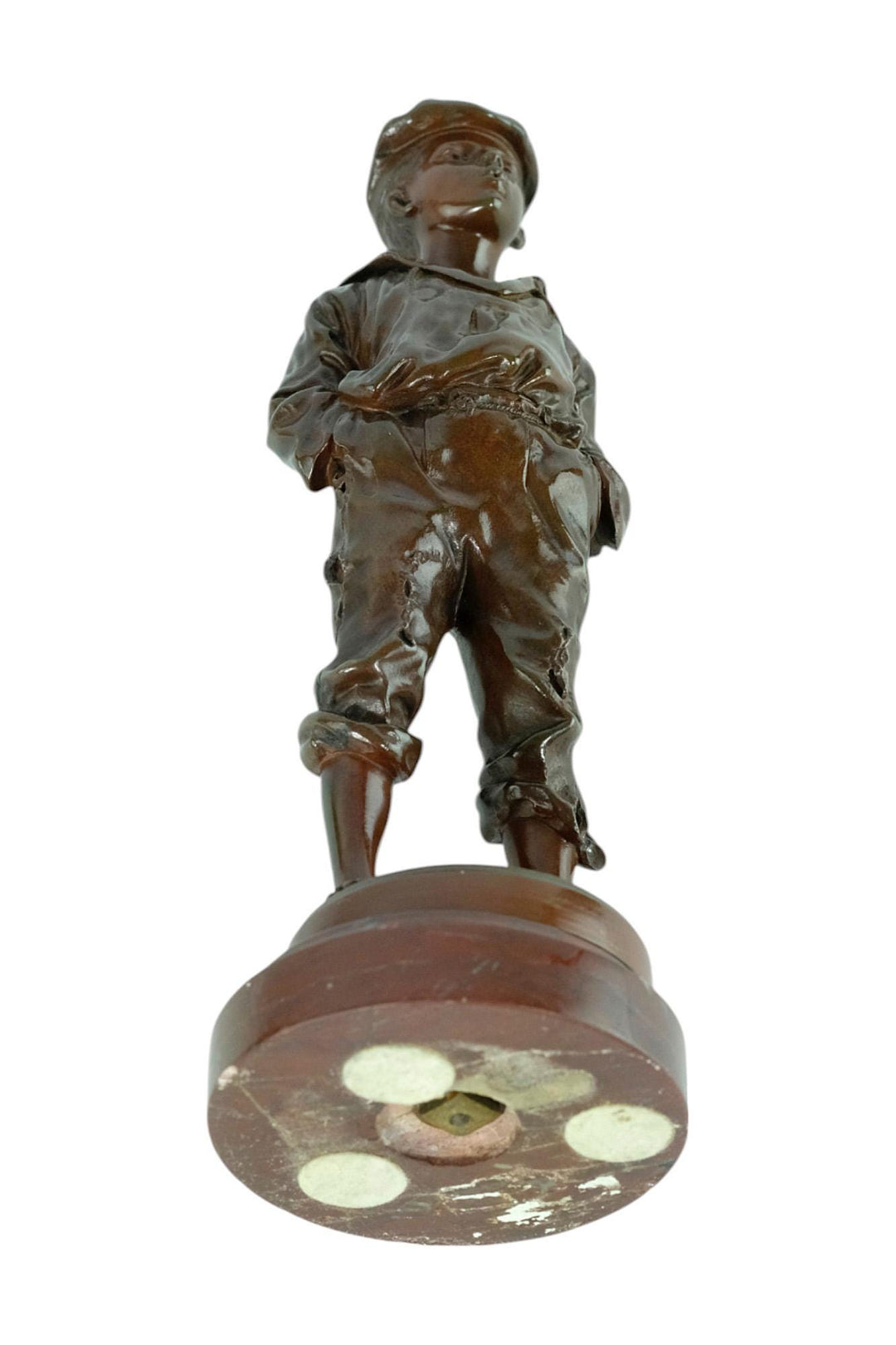 Antique Bronze Sculpture of a Whistling Boy known as 'Mousse Siffleur' by Vlaclav Szczeblewski Bronze Boy Statue Antique Decoration Siffleur