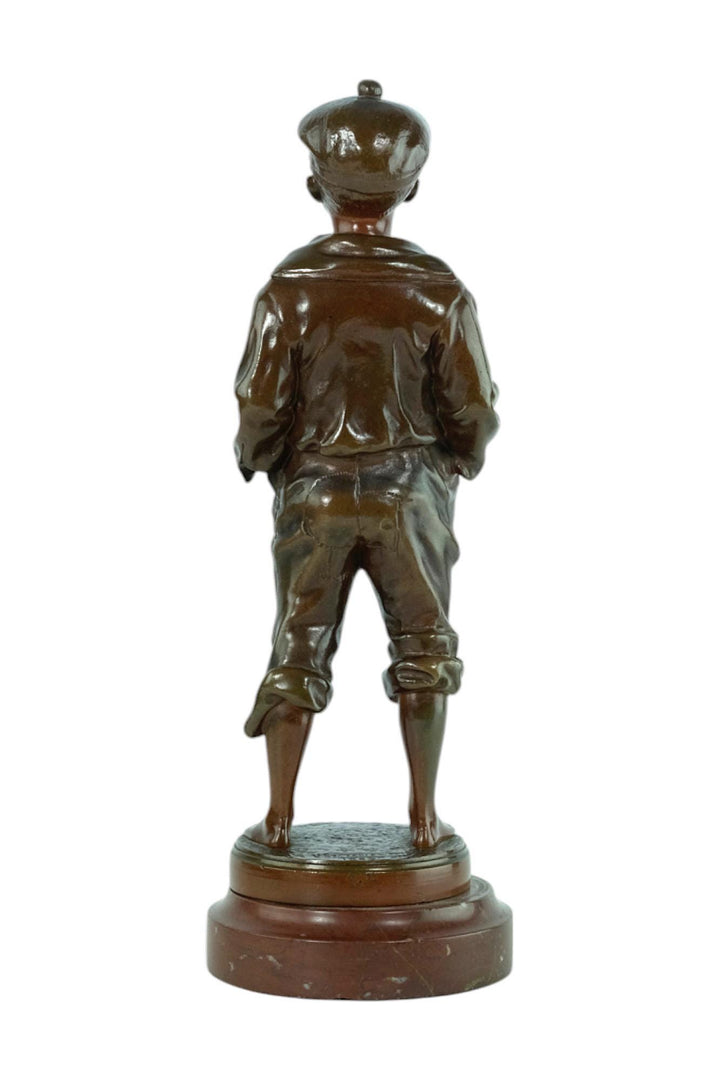 Antique Bronze Sculpture of a Whistling Boy known as 'Mousse Siffleur' by Vlaclav Szczeblewski Bronze Boy Statue Antique Decoration Siffleur