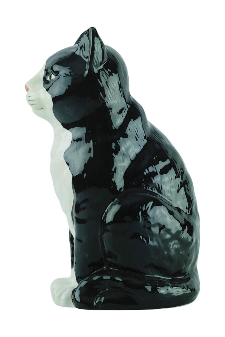 Porcelain Sculpture of a Sitting Cat Animal Art Statue Cat Lovers Gift Porcelain Cat Sculpture Cat Decoration Royal Porcelain Sculpture