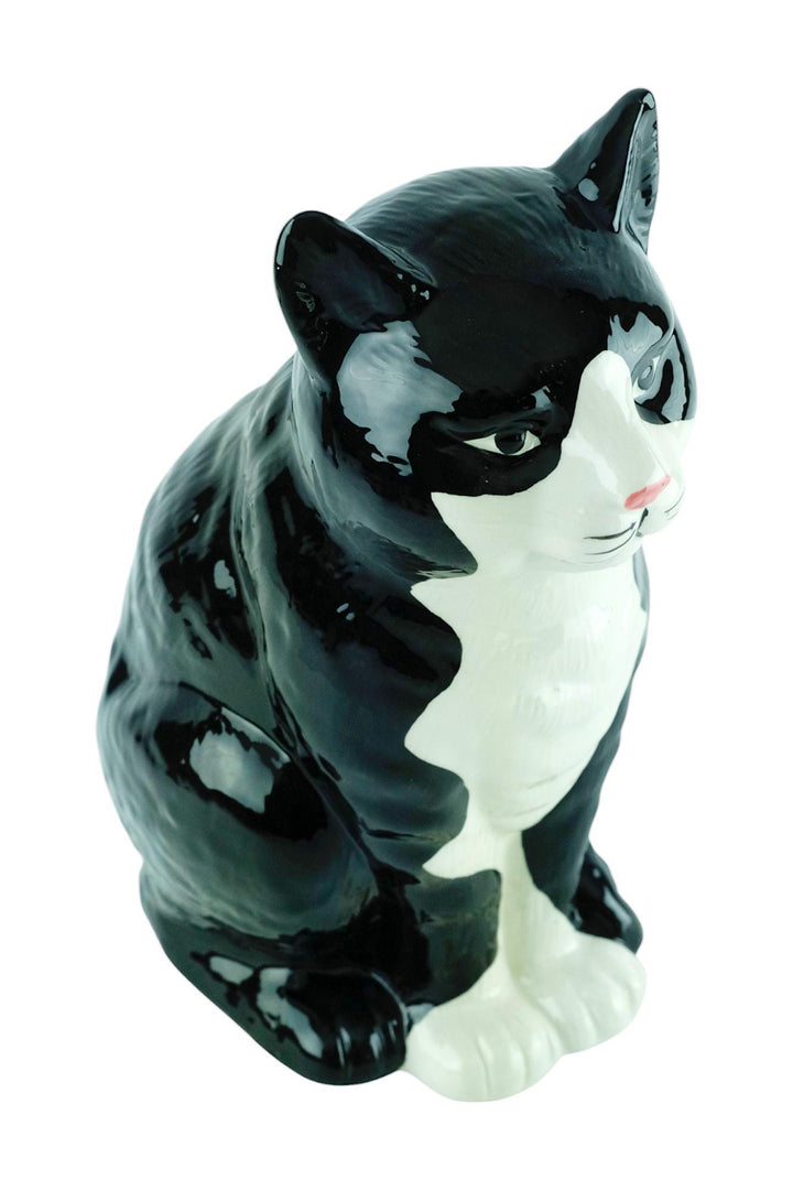 Porcelain Sculpture of a Sitting Cat Animal Art Statue Cat Lovers Gift Porcelain Cat Sculpture Cat Decoration Royal Porcelain Sculpture