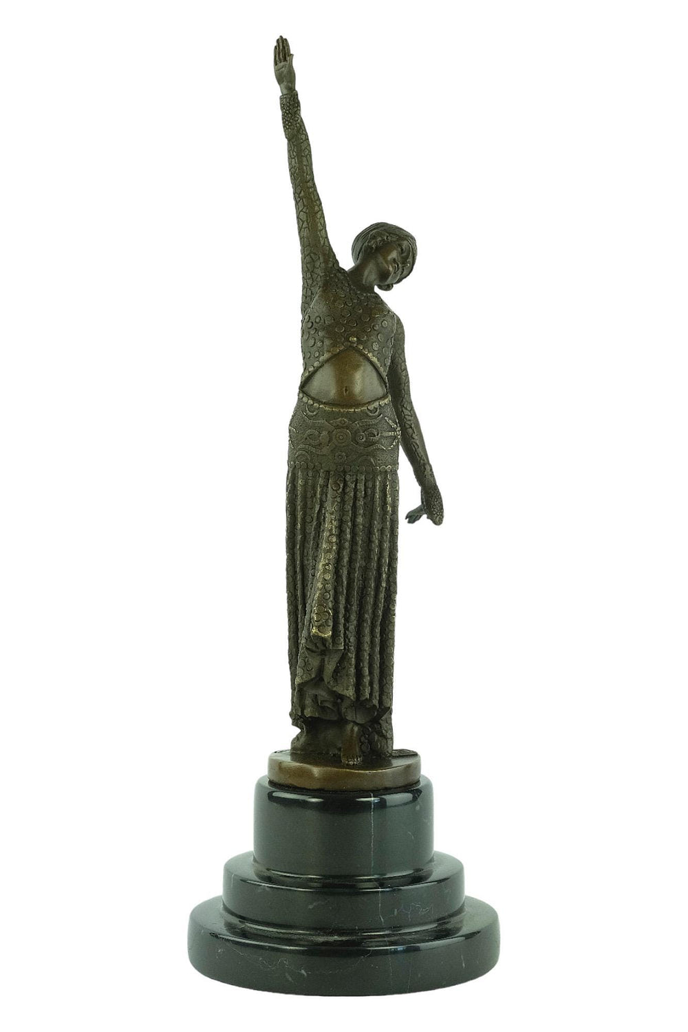 Bronze Art Deco Syle Dancer Sculpture Bronze Chiparus Statue Bronze Art Figurine Bronze Dancer Sculpture Dancer Decoration Dance Lovers Gift