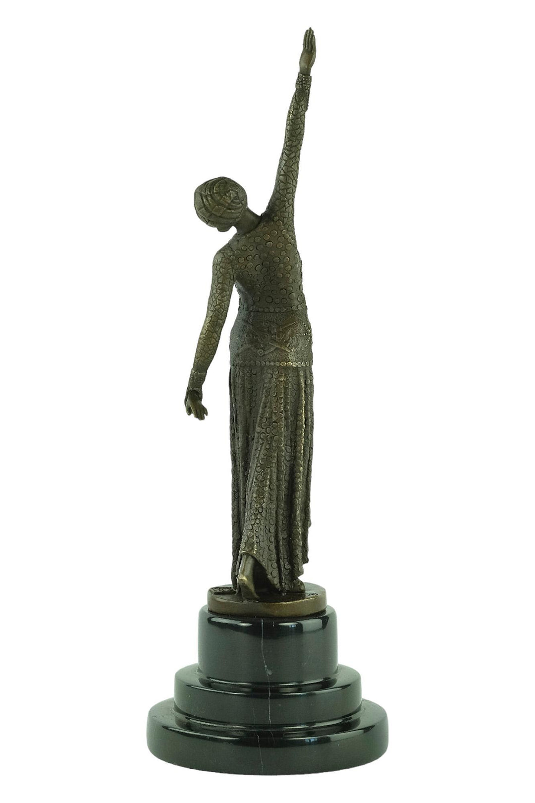 Bronze Art Deco Syle Dancer Sculpture Bronze Chiparus Statue Bronze Art Figurine Bronze Dancer Sculpture Dancer Decoration Dance Lovers Gift