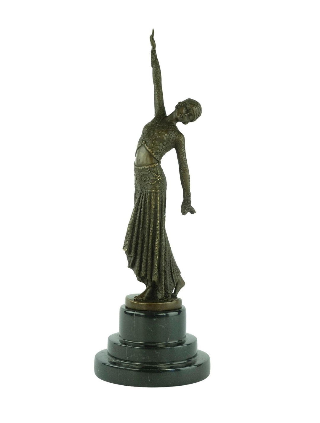 Bronze Art Deco Syle Dancer Sculpture Bronze Chiparus Statue Bronze Art Figurine Bronze Dancer Sculpture Dancer Decoration Dance Lovers Gift