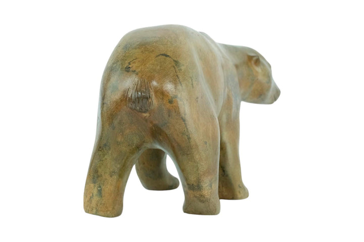 Bronze Polar Bear Sculpture by the Pierre Chenet Foundry Bronze Polar Bear Statue Francois Pompon Style French Animal Art Figurine Art Deco