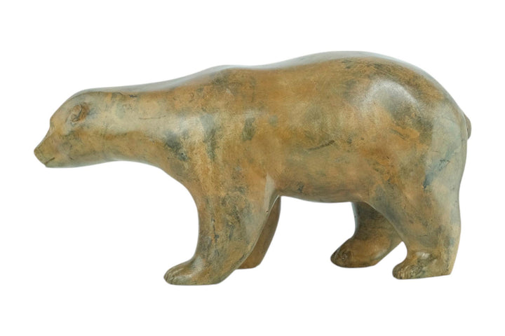 Bronze Polar Bear Sculpture by the Pierre Chenet Foundry Bronze Polar Bear Statue Francois Pompon Style French Animal Art Figurine Art Deco