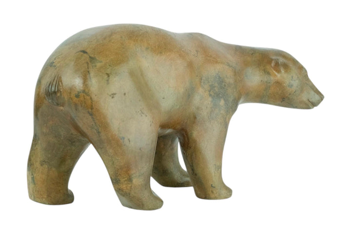 Bronze Polar Bear Sculpture by the Pierre Chenet Foundry Bronze Polar Bear Statue Francois Pompon Style French Animal Art Figurine Art Deco