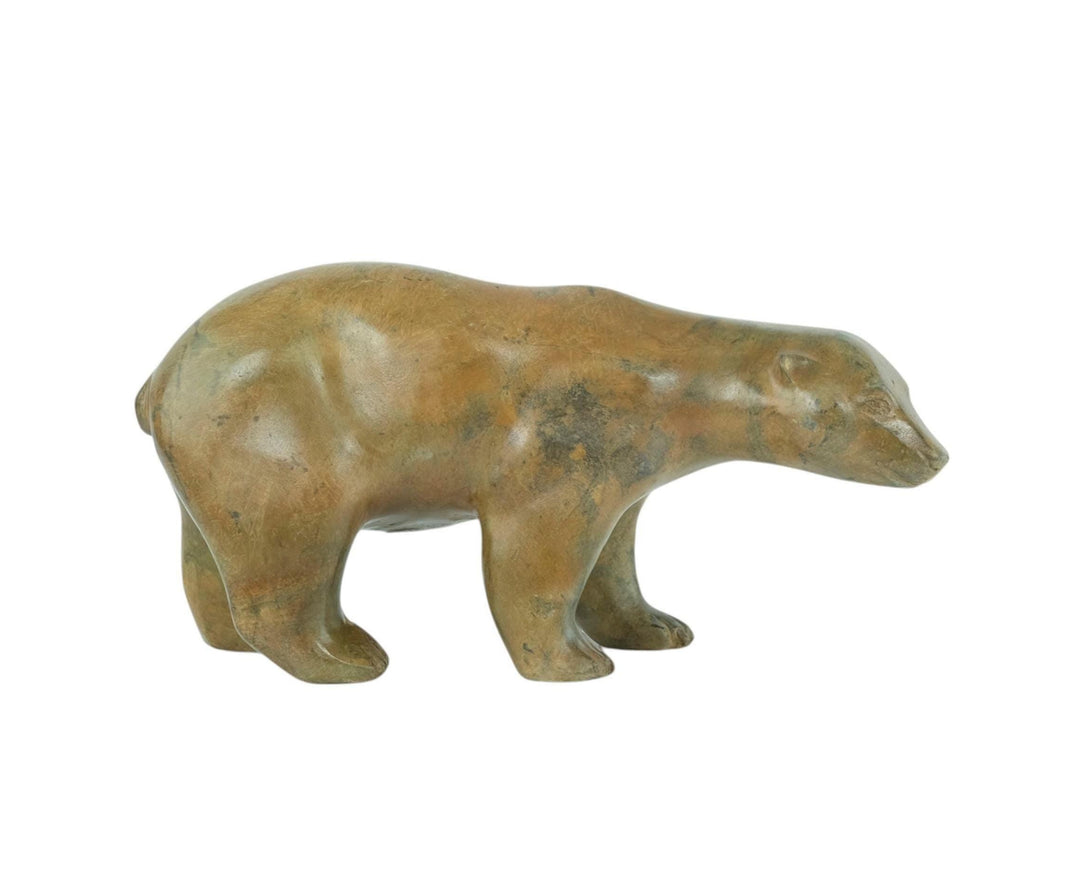 Bronze Polar Bear Sculpture by the Pierre Chenet Foundry Bronze Polar Bear Statue Francois Pompon Style French Animal Art Figurine Art Deco