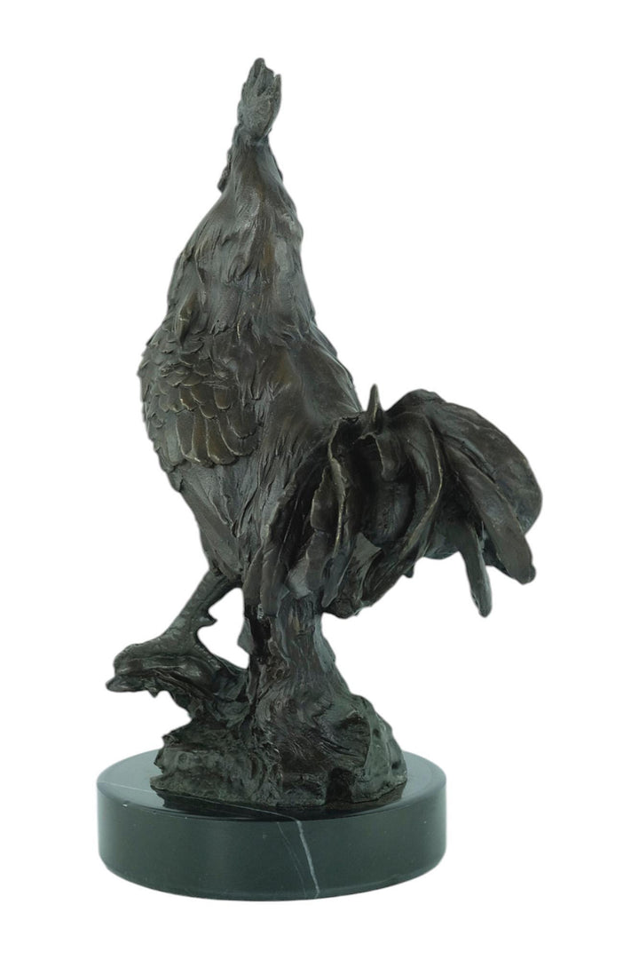 Bronze Sculpture of a Rooster Animal Art Statue Rooster Decoration Animal Sculpture Farm Animal Decoration Hunting Sculpture Animal Art
