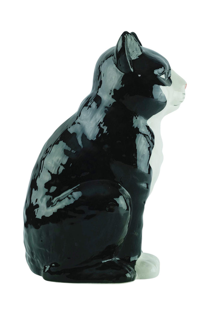 Porcelain Sculpture of a Sitting Cat Animal Art Statue Cat Lovers Gift Porcelain Cat Sculpture Cat Decoration Royal Porcelain Sculpture