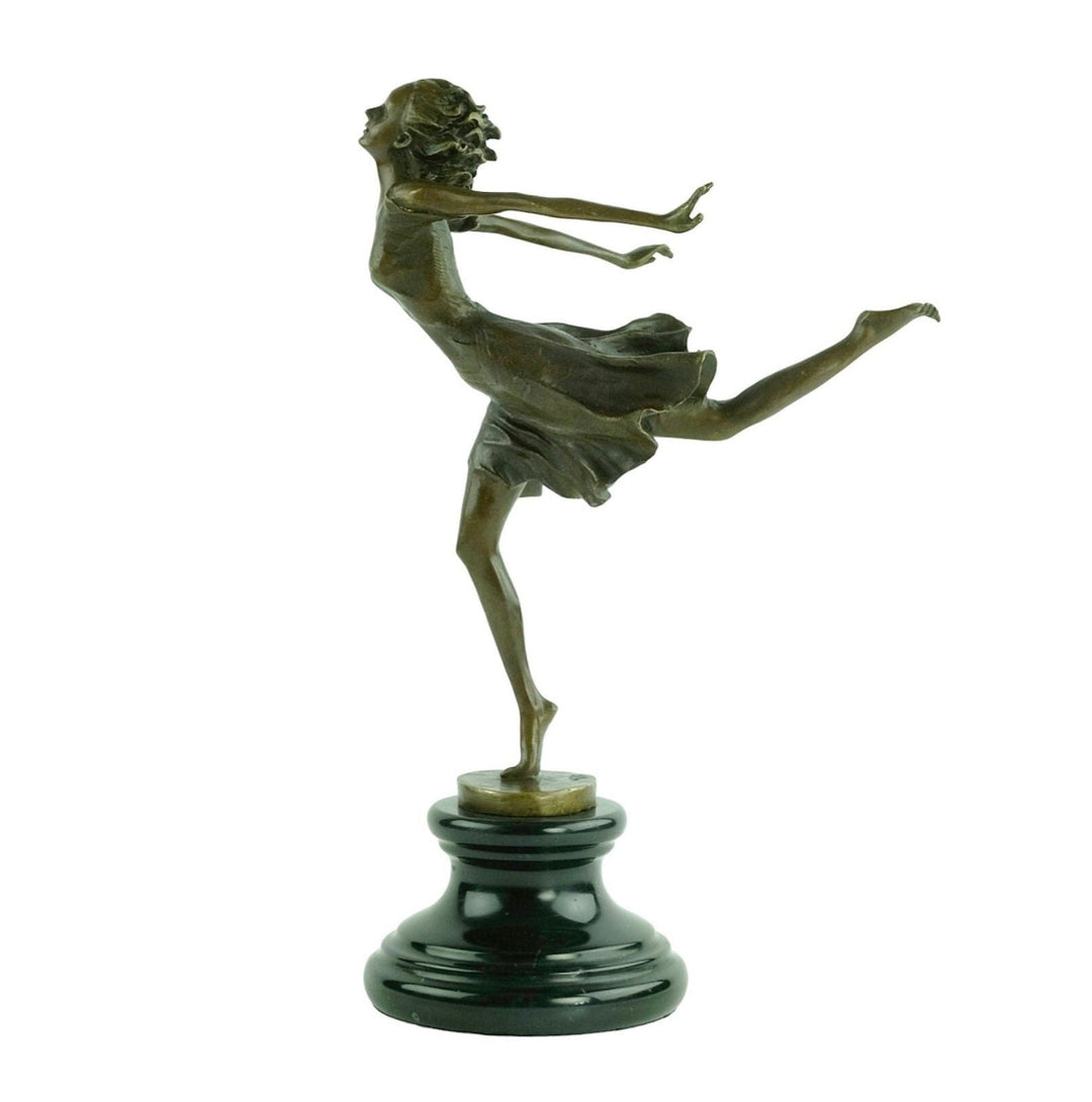 Bronze Dancer Sculpture by Milo Dancing Female Statue Contemporary Art Sculpture Modern Bronze Female Sculpture Dancing Lovers Gift