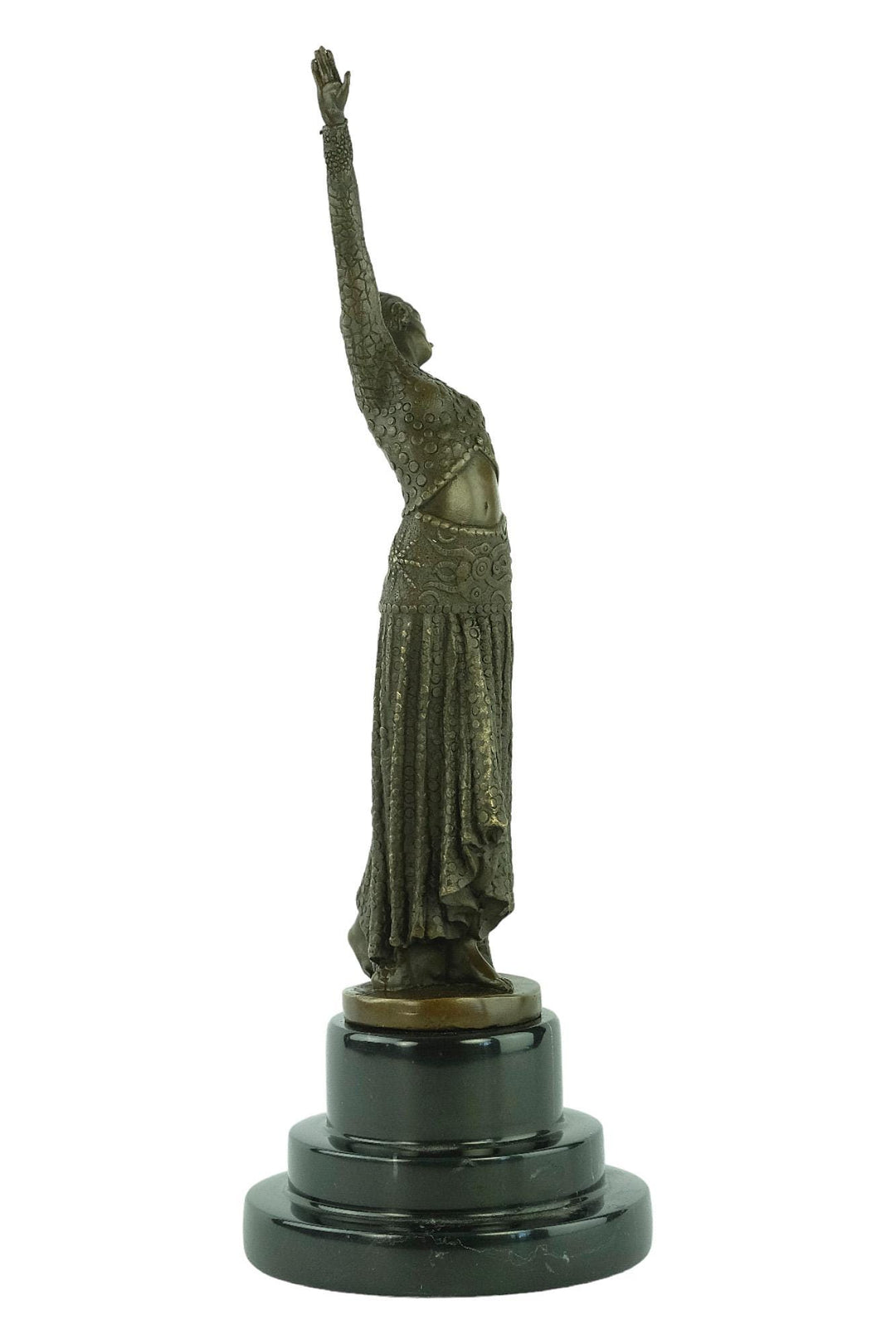 Bronze Art Deco Syle Dancer Sculpture Bronze Chiparus Statue Bronze Art Figurine Bronze Dancer Sculpture Dancer Decoration Dance Lovers Gift