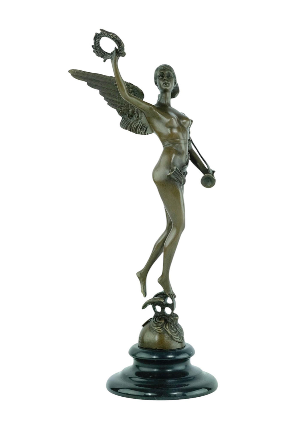Bronze Sculpture of the Winged Victory Mythology Art Statue Bronze Victory Statue Winged Female Statue Art Sculpture Victory of Samothrace
