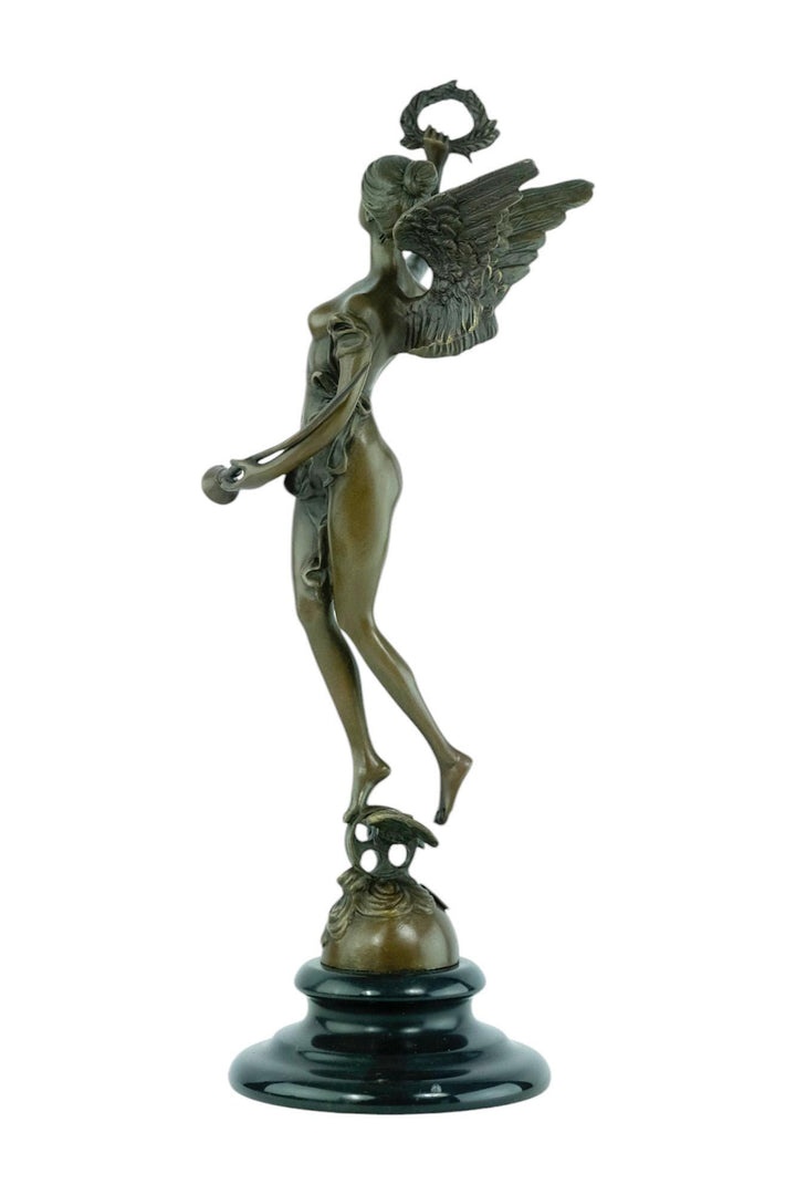 Bronze Sculpture of the Winged Victory Mythology Art Statue Bronze Victory Statue Winged Female Statue Art Sculpture Victory of Samothrace