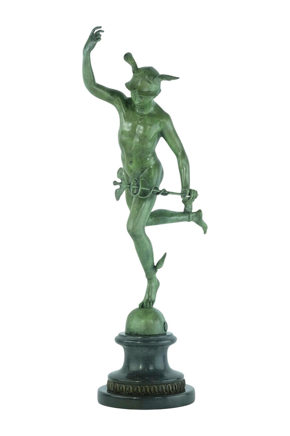 Bronze Sculpture of Mercury Mythology Statue Bronze Mercury Sculpture Inspired by Giambologna Roman Mythology God of Trade Ancient Sculpture