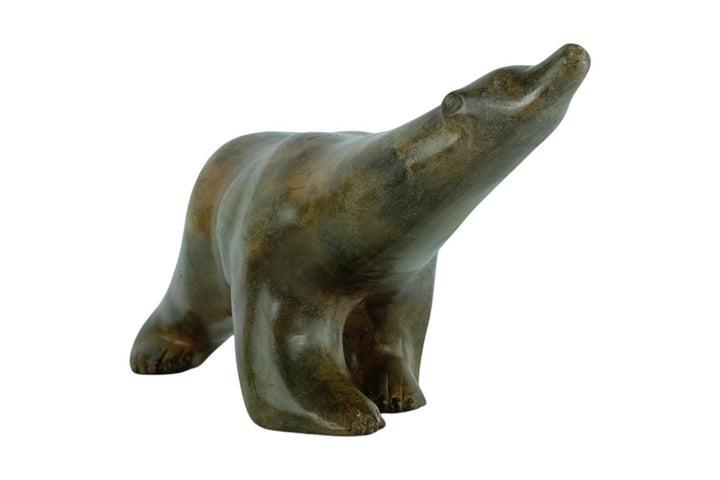 Bronze Polar Bear Sculpture by the Pierre Chenet Foundry Animal Art Statue Bronze Polar Bear Statue French Sculpture Francois Pompon Art