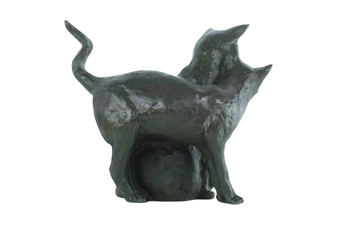 Bronze Sculpture of Two Cuddling Cats Animal Art Statue Bronze Cat Sculpture Cat Lovers Gift Cat Decoration Cat Gift Bronze Animal Sculpture