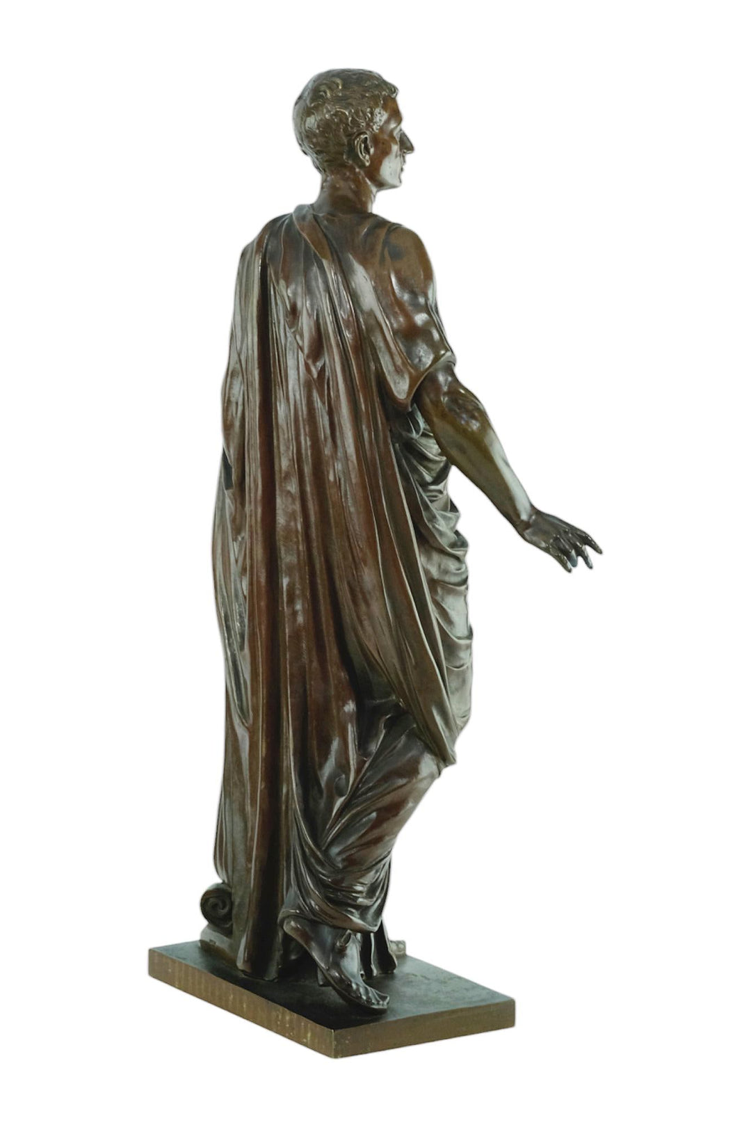 Antique Bronze Sculpture of Caesar in Draped Toga by Mathurin Moreau French Antique Sculpture Caesar Sculpture Antique Decoration Caesar Art