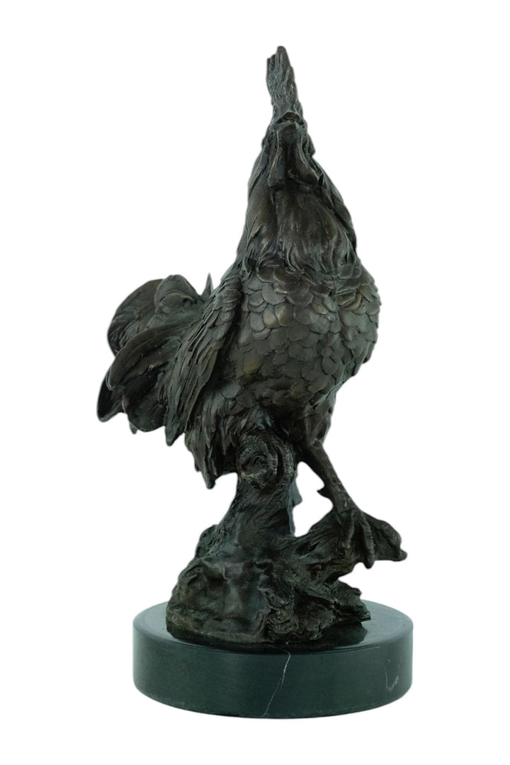 Bronze Sculpture of a Rooster Animal Art Statue Rooster Decoration Animal Sculpture Farm Animal Decoration Hunting Sculpture Animal Art