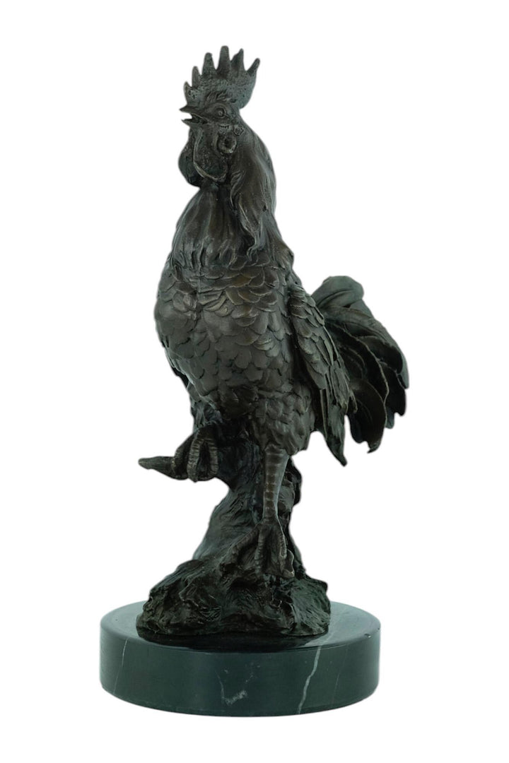 Bronze Sculpture of a Rooster Animal Art Statue Rooster Decoration Animal Sculpture Farm Animal Decoration Hunting Sculpture Animal Art