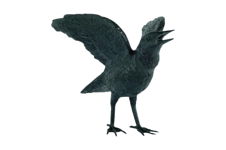 Lifesize Bronze Sculpture of a Raven Animal Art Statue Bronze Raven Sculpture Animal Sculpture Raven Lovers Gift Raven Bird Art Statue