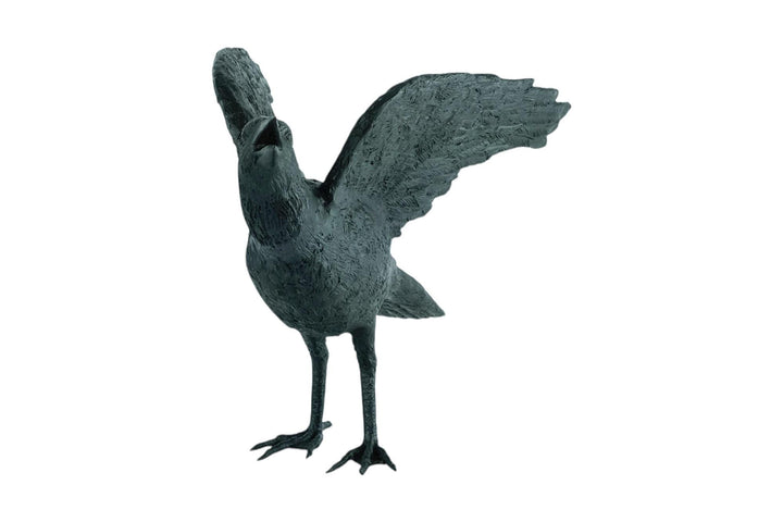 Lifesize Bronze Sculpture of a Raven Animal Art Statue Bronze Raven Sculpture Animal Sculpture Raven Lovers Gift Raven Bird Art Statue