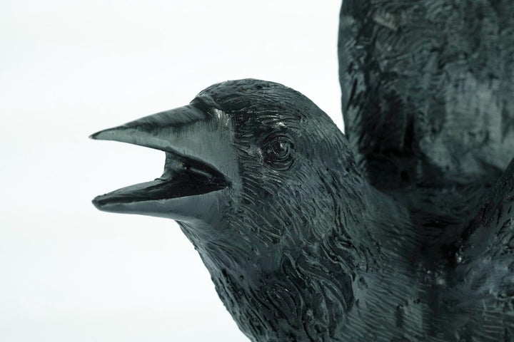 Lifesize Bronze Sculpture of a Raven Animal Art Statue Bronze Raven Sculpture Animal Sculpture Raven Lovers Gift Raven Bird Art Statue
