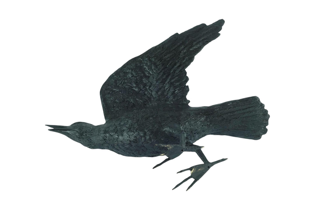 Lifesize Bronze Sculpture of a Raven Animal Art Statue Bronze Raven Sculpture Animal Sculpture Raven Lovers Gift Raven Bird Art Statue