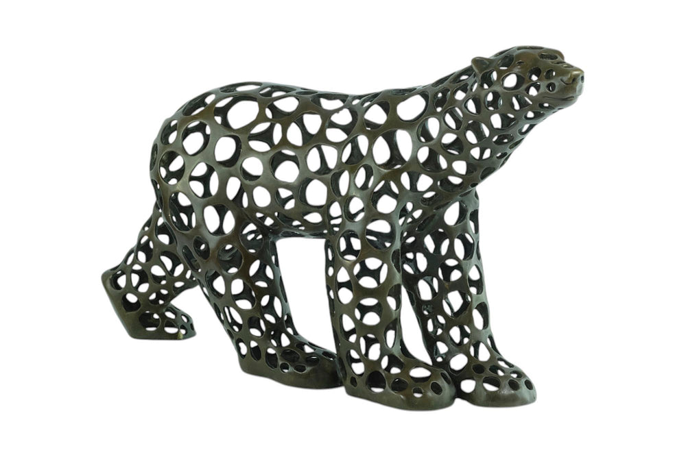 Modern Bronze Sculpture of a Polar Bear inspired by Francois Pompon Animal Art Bronze Polar Bear Statue Animal Sculpture Contemporary Art