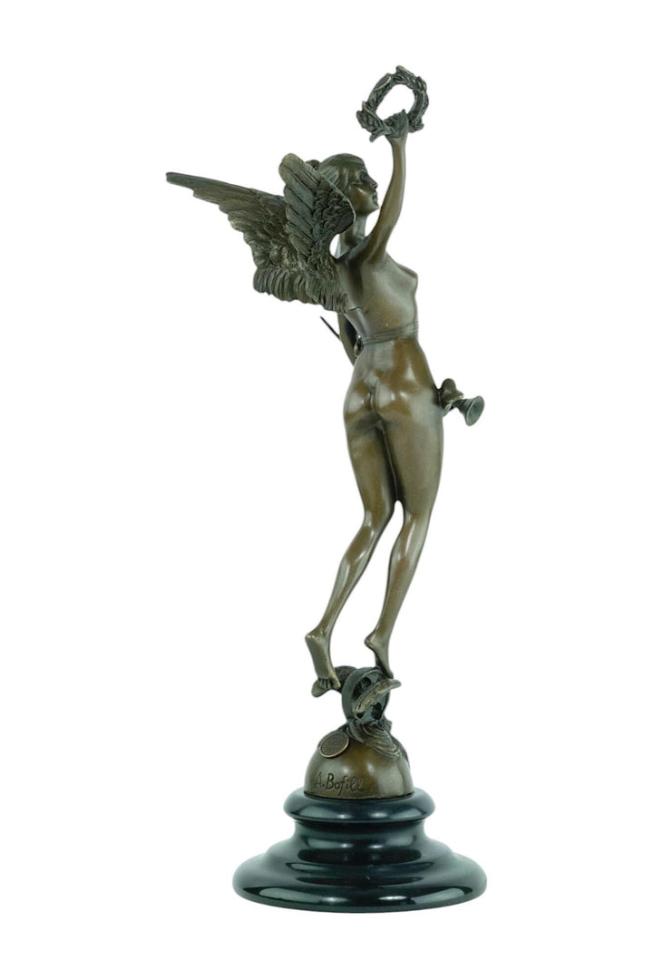 Bronze Sculpture of the Winged Victory Mythology Art Statue Bronze Victory Statue Winged Female Statue Art Sculpture Victory of Samothrace