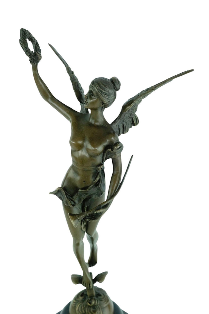 Bronze Sculpture of the Winged Victory Mythology Art Statue Bronze Victory Statue Winged Female Statue Art Sculpture Victory of Samothrace