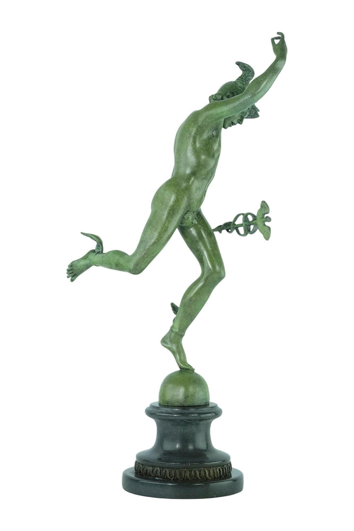 Bronze Sculpture of Mercury Mythology Statue Bronze Mercury Sculpture Inspired by Giambologna Roman Mythology God of Trade Ancient Sculpture