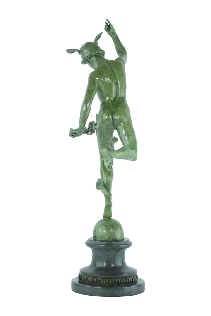 Bronze Sculpture of Mercury Mythology Statue Bronze Mercury Sculpture Inspired by Giambologna Roman Mythology God of Trade Ancient Sculpture