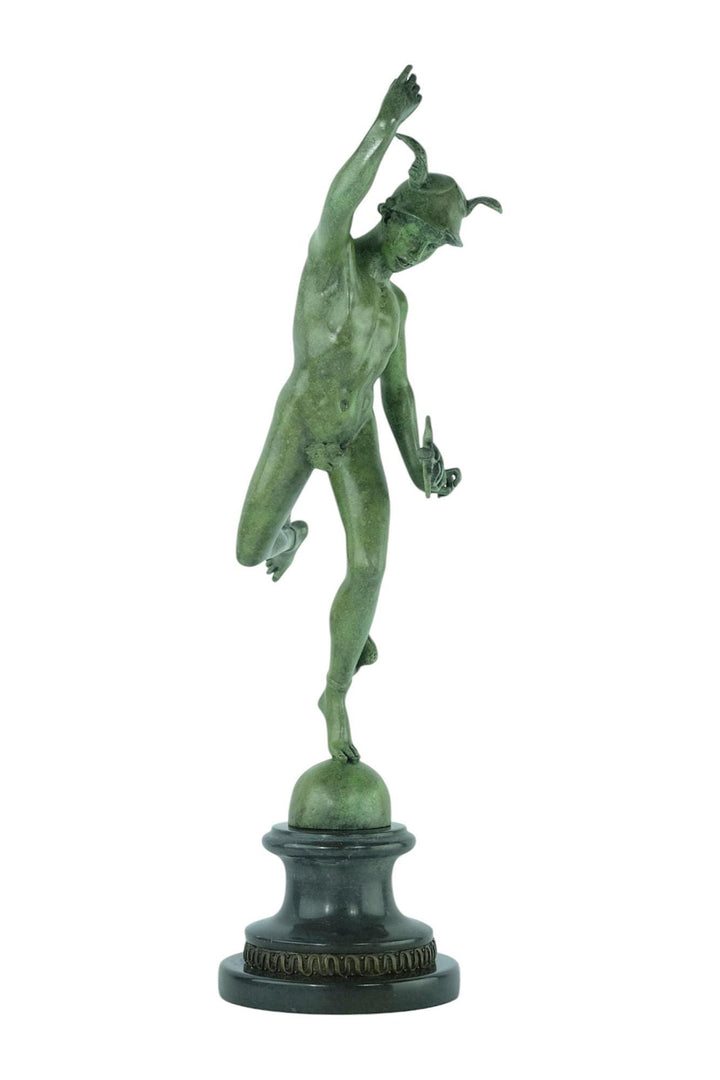 Bronze Sculpture of Mercury Mythology Statue Bronze Mercury Sculpture Inspired by Giambologna Roman Mythology God of Trade Ancient Sculpture