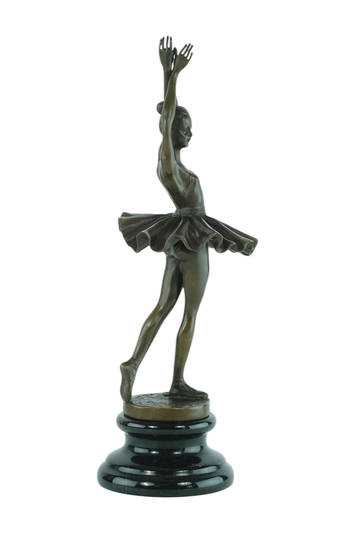 Bronze Sculpture of a Ballerina in a Graceful Pose Contemporary Art Statue Ballerina Gift Bronze Ballet Sculpture Milo Figurine Ballerina