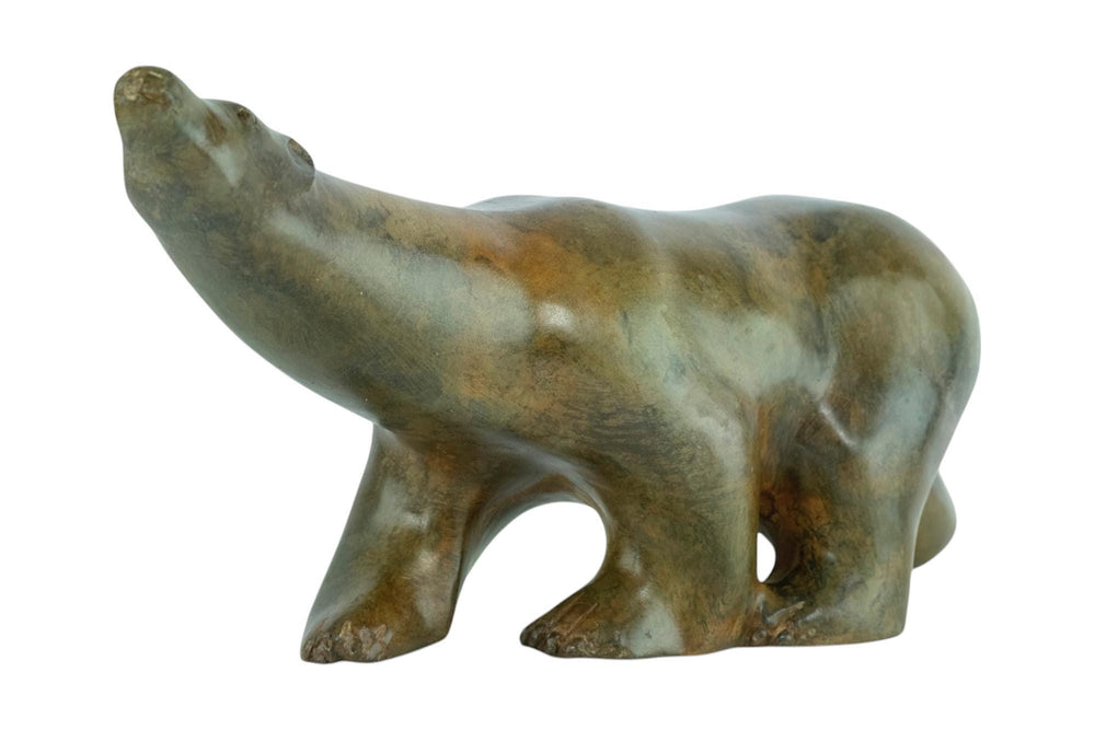 Bronze Polar Bear Sculpture by the Pierre Chenet Foundry Animal Art Statue Bronze Polar Bear Statue French Sculpture Francois Pompon Art