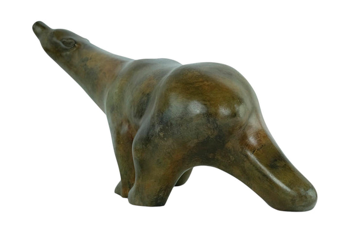 Bronze Polar Bear Sculpture by the Pierre Chenet Foundry Animal Art Statue Bronze Polar Bear Statue French Sculpture Francois Pompon Art