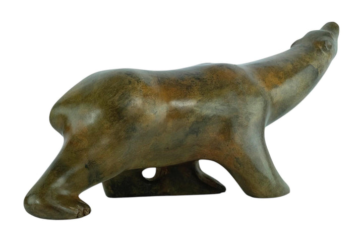 Bronze Polar Bear Sculpture by the Pierre Chenet Foundry Animal Art Statue Bronze Polar Bear Statue French Sculpture Francois Pompon Art