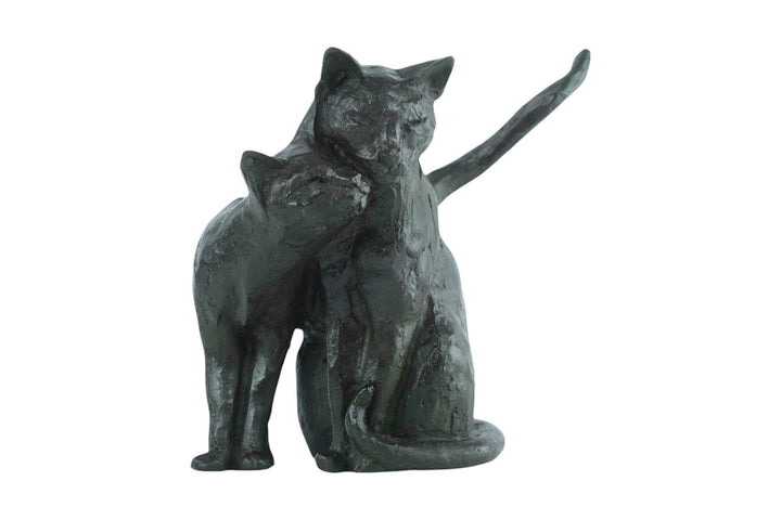 Bronze Sculpture of Two Cuddling Cats Animal Art Statue Bronze Cat Sculpture Cat Lovers Gift Cat Decoration Cat Gift Bronze Animal Sculpture